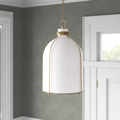 Luminaire suspendu en forme de dôme à 1 lumière Trejohn