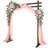 Winado 8 ft Double Beam Solid Wood Wedding Arbor Backdrop for Ceremony and Party