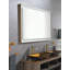 Miroir de salle de bain 60 po x 36 po à DEL avec cadre en aluminium, miroir de meuble-lavabo mural, anti-buée, mémoire, 3 couleurs, réglable en continu-1764986019-1764986016