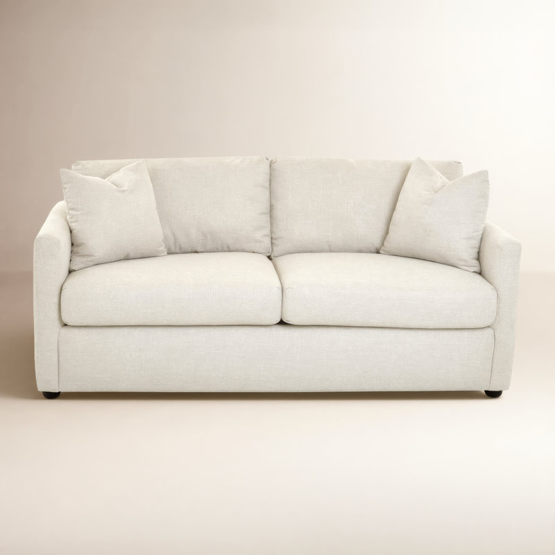 Godwin Upholstered 75'' Sleeper Sofa, Macc Vanilla