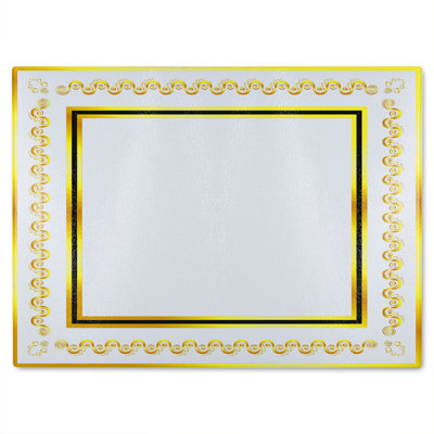 Ancient Egyptian Border Glass Chopping Board