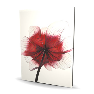 Anemone Red Flower Canvas | Hyperrealist Living Room Decor