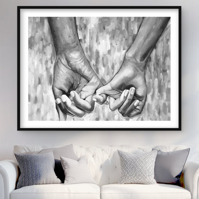 Connected - Woman Bedroom Framed Matted Print for Home Decor