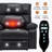 Black Leatheraire Heat Massage Dual Motor Infinite Position Up to 350 LBS Large Electric Power Lift Recliners with Hidden Cup Holders, Power-Remote, Medium-firm and Heavy Duty-1061917508-1066120615