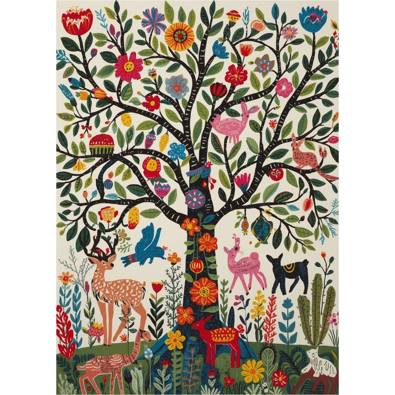 Rêve de forêt vibrant