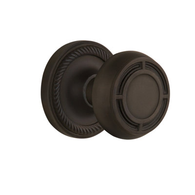 Rope Rosette with Mission Door Knob