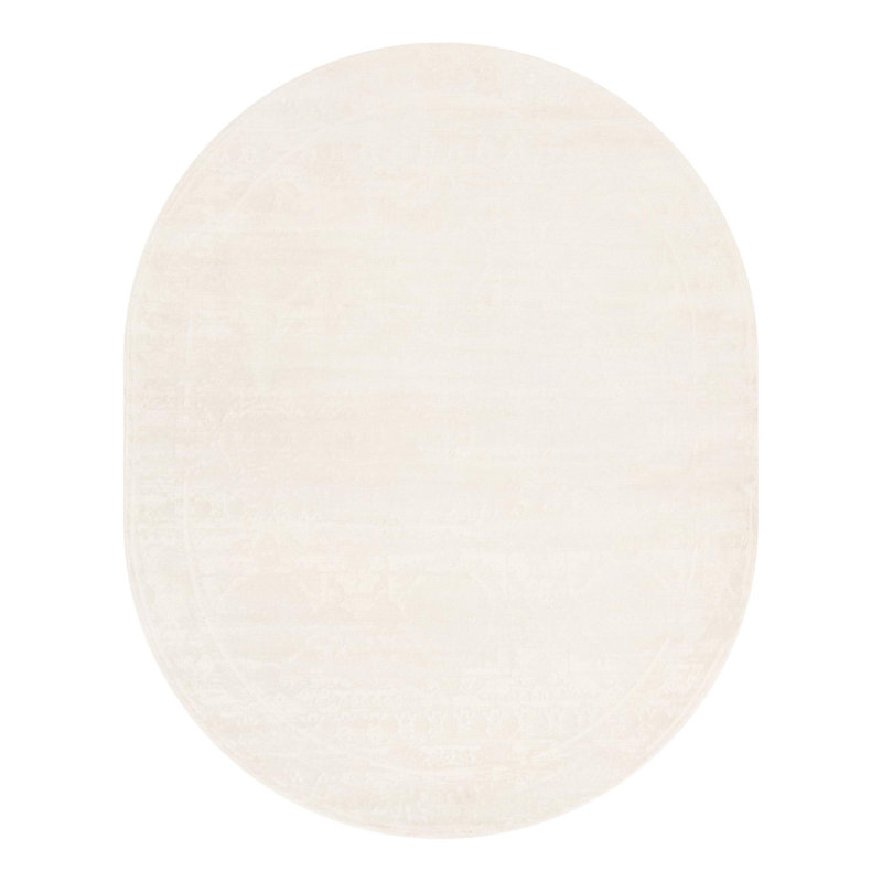 Oriental Indoor / Outdoor Rug, Oval 7'10" x 10'