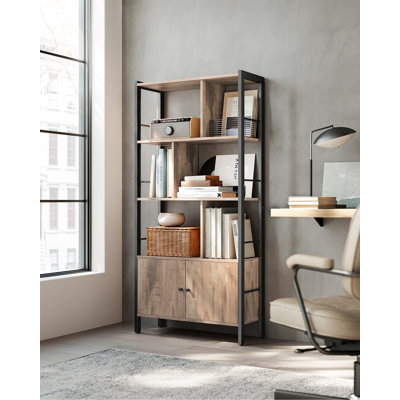 Jazmyne 154.5cm H x 74cm W Steel Standard Bookcase