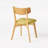 Putnam Upholstered Dining Chairs with Curved Back & Rubberwood Legs -322568970-298005045