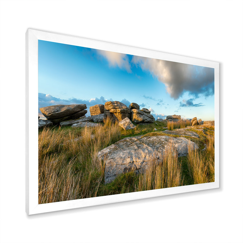 Shrublands on Arkansas Desert sur toile, H 12 po x l 20 po x P 1 po, Cadre photo blanc