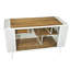 Maison pour chat en verre trempé, blanc - avec construction en bois de sapin ferme et structure en fer pour diverses pièces