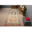 Découvrez un tapis de couloir turc beige fait à la main avec une touche bohémienne