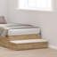 90cm W Manufactured Wood Bedside Table