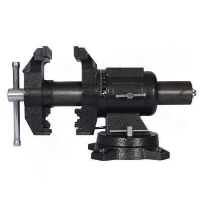 5" Multi-Jaw Rotating Bench Vise ,Multipurpose Vise Bench,360-Degree Rotation Clamp On Vise With Swivel Base And Head ,5Inch Black