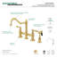 Restoration Bridge Faucet With Side Spray-31820091