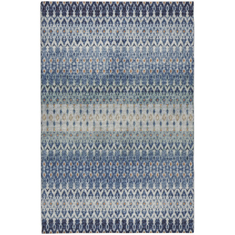 Premium Machine Washable Dream Shag ADS72 Tribal Rug, Seaglass, 9' x 12'