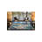 Machine Washable Acacia Blue Tree Leaf Patterned Woven Base Rug