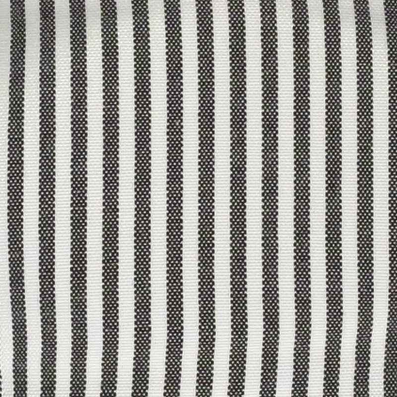 Pinstripe U Shaped Indoor Memory Foam 17" x 16" Chair Cushions, 6, Charcoal