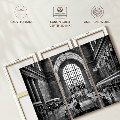 " Toronto Union Station 3:23PM " 3 Piece Art Print
