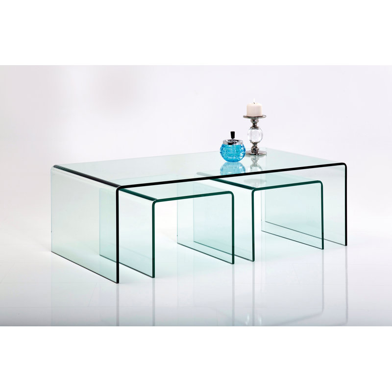 Coffee table Clear Club (3/set)