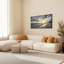 Tableau sur toile représentant un coucher de soleil sur la plage (lot de 1)-917048635