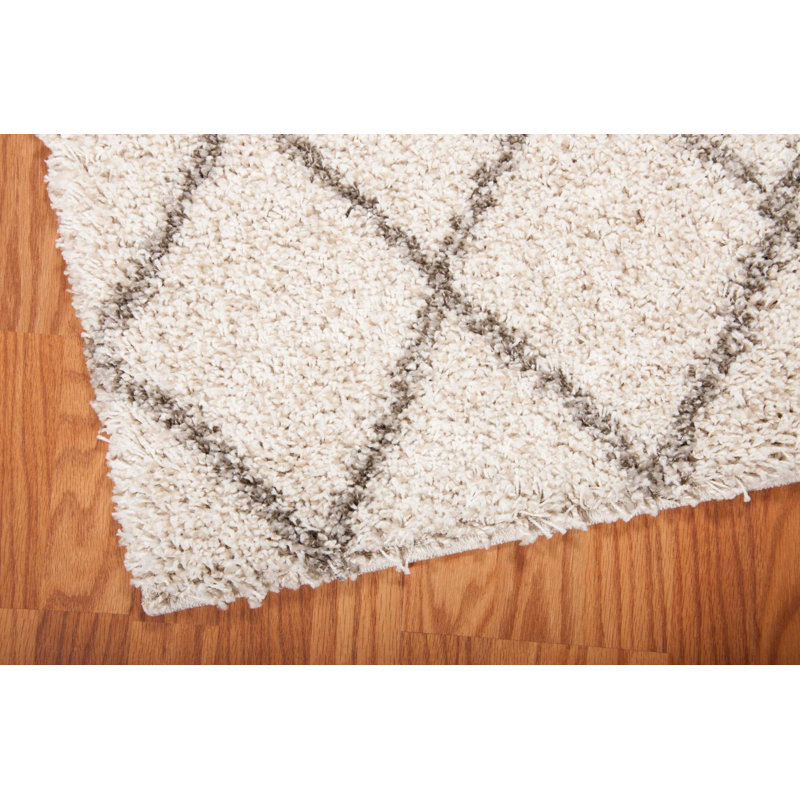 Tapis marocain à poils longs Rosetta, Rectangle 5 pi x 7 pi