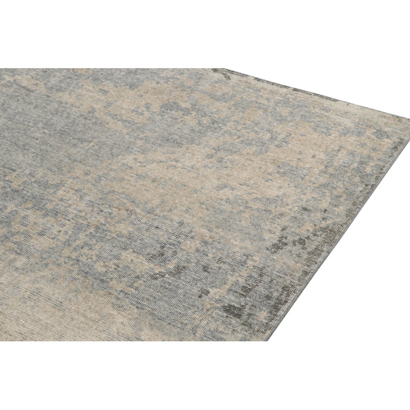Distressed Homage Wool Abstract Area Rug, Rectangle 9' x 12'