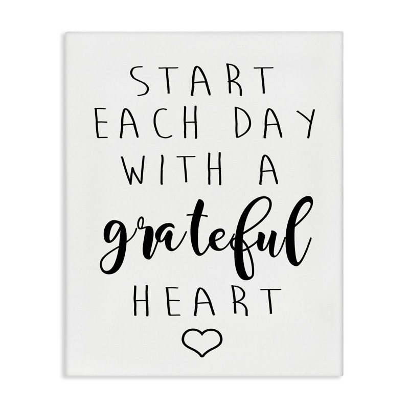 «Grateful Heart Sentiment» par Ashley Calhoun, H 20 po x l 16 po