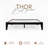 Carruthers Japanese Joinery Bed Frame, Premium Solid Wood Platform Bed Frame with Wood Slat Support, No Box Spring Needed, Easy Assembly, Minimalist & Modern Style-122289696-114246965