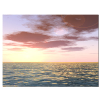 « mauve tinged », impression sur toile tendue en mer avec atlantique