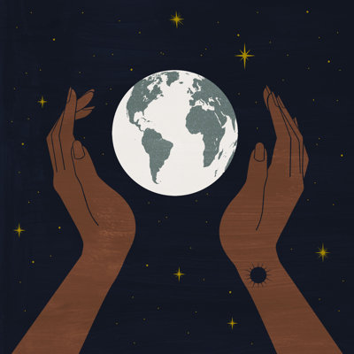 «Dear Mother Earth I» par Grace Popp - impression sur toile tendue