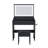 Modern Large Mirror Vanity Desk With Power Outlet, Hair Dryer Holder, And 5 Drawers For Bedroom Makeup And Storage-1154462954