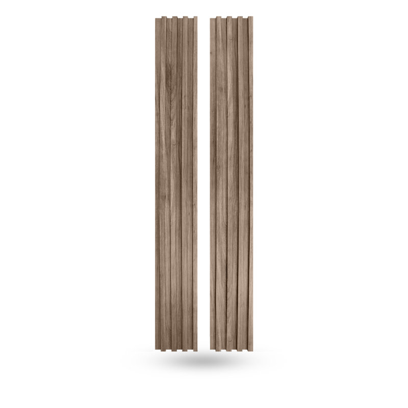 Panneaux muraux 3D en bois L 94 po x l 5,75 po, panneau mural 3D pour décoration murale intérieure, Bois de noyer
