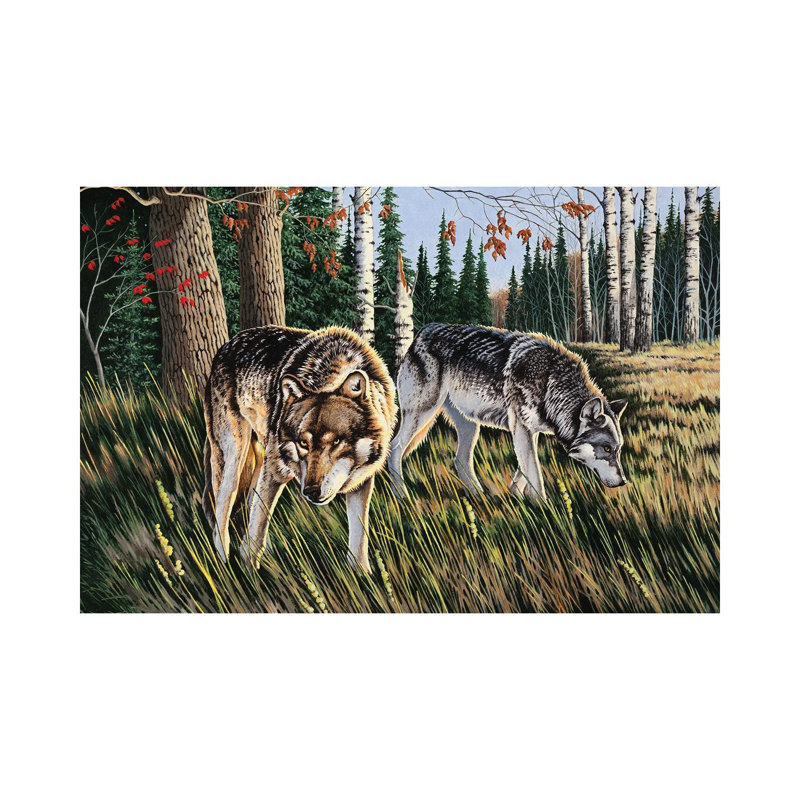 Wolves by Bob Schmidt - Wrapped Canvas Gallery-Wrapped Canvas Giclée, 20.32 cm H x 30.48 cm W