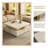 Modern Square Storage Coffee Table With 4 Drawers
