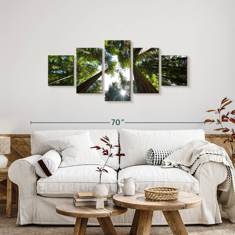 Low Angle Cedar Trees, 24" H x 55" W