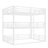 Queen Over Queen Over Queen Bunk Bed, Metal Triple Bunk Bed With Safety Guardrails, Heavy-Duty Bunk Bed With Noise-Reduced Design, White-1685476722-1685476716