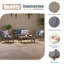 Ensemble de conversation d'extérieur 4 places en bois d'acacia_ Causeuse et table basse et 2 fauteuils club-565635014