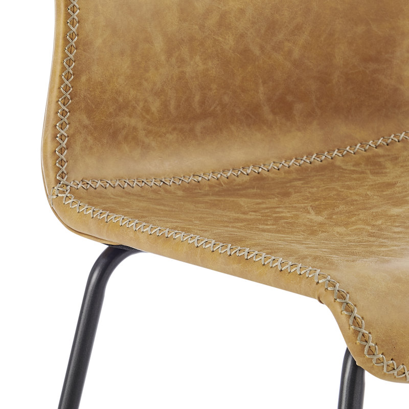 Upholstered Counter Stool with Metal Frame, Vintage Cedar