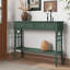 Console à 2 tiroirs Gothic Arch, table d'entrée vintage avec tablette de rangement ouverte-248489782
