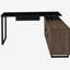 Rodger Black and Walnut L-Shape Office Computer Desk