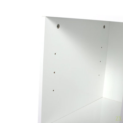 42 " Modern Design Float Bathroom Vanity With Ceramic Art Sink Flat Stone Slab And Small Storage Shelves,  Soft Closed Door,KD-Package