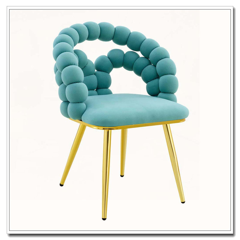 Velvet Dining Chairs, Blue