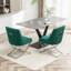 Chaise d'appoint rembourrée en velours Elian-293064305