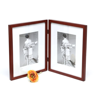 Wood Matte Picture Frame with Mat