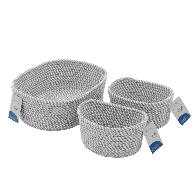 JVL Fabric Decorative Basket
