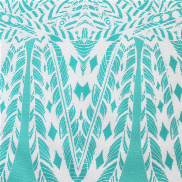 Reversible Throw Pillow, Turquoise