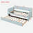 Upholstered Daybed With Trundle And Wood Slat-1420399163