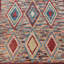 Tapis marocain rouge en laine nouée à la main de style nouvel âge de conception unique 8 pi 3 po x 11 pi 1 po Ponston