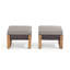 Pouf d'extÃ©rieur en osier Allcot avec coussin SunbrellaÂ®-1658531311-1658531310